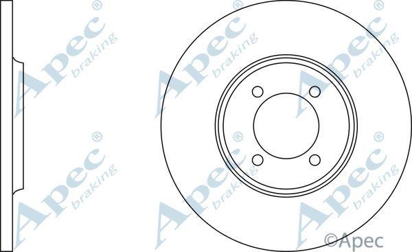 APEC BRAKING Тормозной диск DSK706